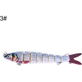 1Pc True to Life Fishing Lures Bass,10cm 11g Multi Jointed Simulation Fishing Baits Hard Lures Tackle Tool Slow Sinking for Fishing Lover Freshwater Angling,Lures, Baits and Attractants Fishing