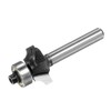 sourcing map Roundover Router Bit 1/4 Shank 5/32" Radius Carbide