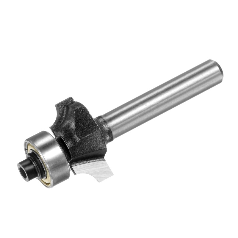 sourcing map Roundover Router Bit 1/4 Shank 5/32" Radius Carbide