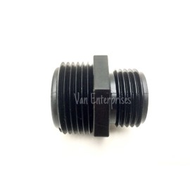 PVC Garden Hose Adapter (1" NPT x 3/4" GHT) For Rain Barrel, Water Tank, and Aquarium