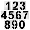 YUENWUZINIC Parking Lot Numbers, 10 Piece Set, 11.6 x 8.9