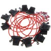 10pcs Standard Blade Fuse Holder Splash Proof 40A DC 32V