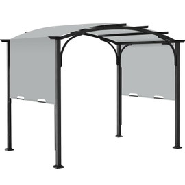 slashome 200" x 103" Pergola Replacement Canopy, Fits L-PG152PST-B, Gray
