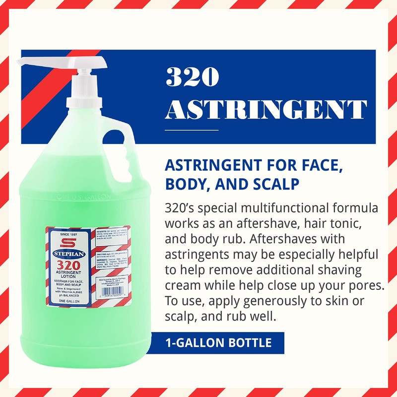 Stephan 320 Astringent for Barbers (Gallon)