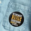 EMUWORKS Retirement Badge Pin Button - 2.3 Inch Glossy Print,