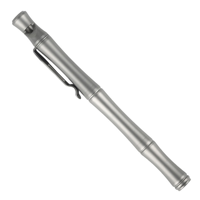 Ti Alloy Outdoor Survival Whistle Pen Ballpoint Pen Multi Tools