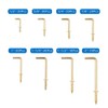 INCREWAY -Screw Hooks, 170 Pieces, 8 Sizes, Gold Brass Plated