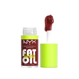 NYX Professional Makeup, Fat Oil Lip Drip Gloss, Tono: Inside Scoop. Brillo labial efecto jugoso, hidrata hasta por 12hrs, sensación no pegajosa, con infusión de aceite de frambuesa, fórmula vegana