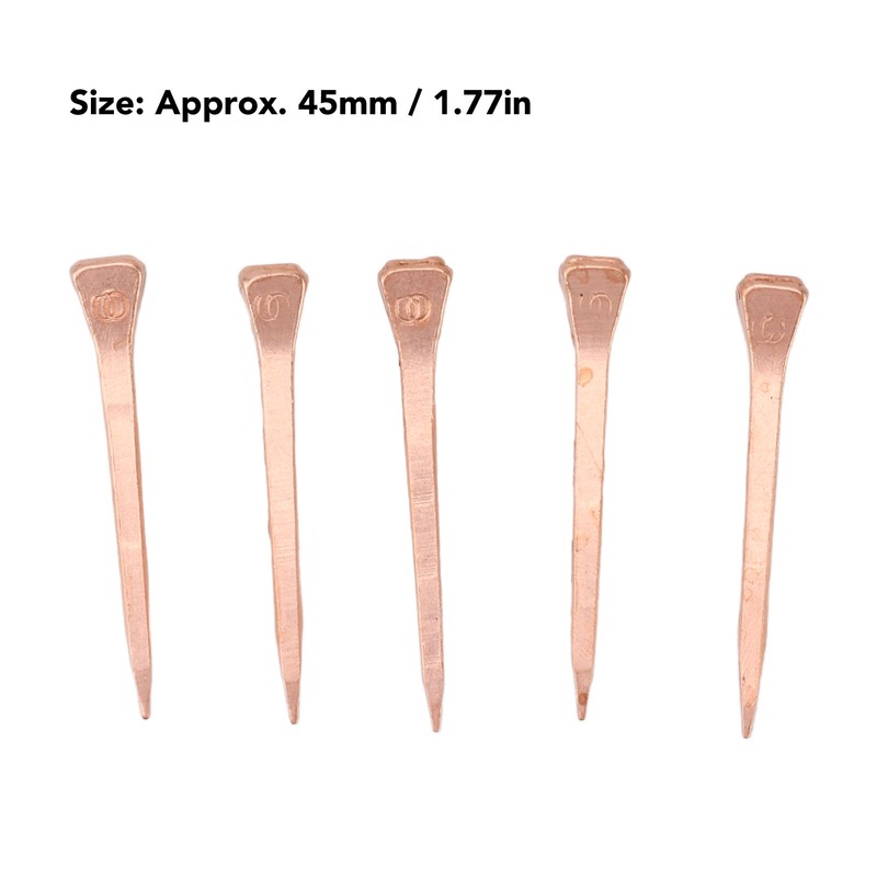 250Pcs Horseshoe Nails Copper Plated Rustproof Equestrian Riding Equipment Pet