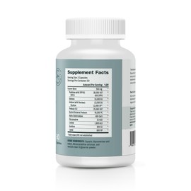 Houston Enzymes TriEnza - Digestive Enzyme Supplement for Gluten, Casein, Soy, Proteins, Carbohydrates, Fats & Polyphenols - Digestive Enzymes for Women & Men (60 Capsules)