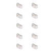 100Pcs CAT6 RJ45 Metal Shielded Connector Safe Reliable Net Shielded
