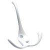 Merriway® BH00831 Triple Hat and Coat Hook - White