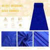 FUHSY Royal Blue Velvet Aisle Runner - 4x15FT Luxury Wedding