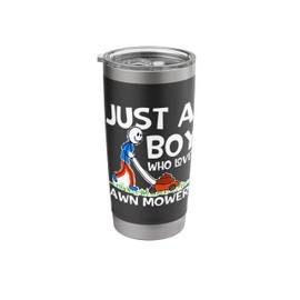 Just A Boy Who Loves Lawn Mowers - Gardener Lawn Mower Stainless Steel Insulated Tumbler