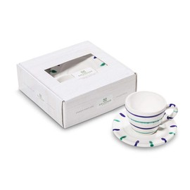 GMUNDNER KERAMIK Espresso for You Gourmet Crockery Set, Traunsee Tableware, Handmade in Austria
