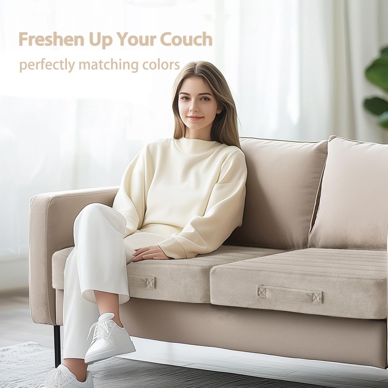 Codi Thick Replacement Couch Cushions 2 Sets, Upholstery Foam with