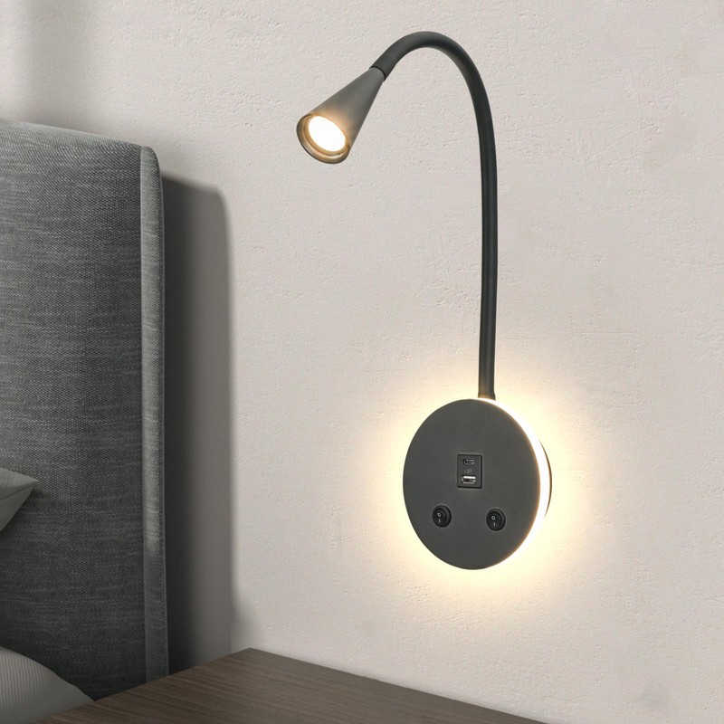 Book Lights for Reading at Night, LED Wall Mounted Reading