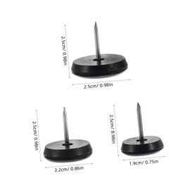 Mipcase 12pcs Furniture Leg Floor Protectors with Nails Durable PTFE Pads for Hardwood Floors Non Slip Glides for Dining Tables Chairs Scratch Resistant Easy Movement Noise Reduction