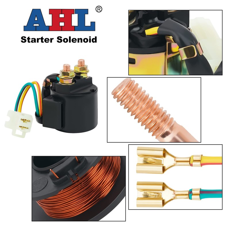 AHL Motorcycle Starter Relay Solenoid Yamaha TRAILWAY TW200 TW 200