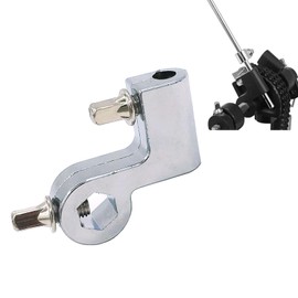 TUOREN Bass Drum Pedal Beater Holder Clip Connector Replacement Parts for Kick Drum Pedal Double Chain Drive System Silver
