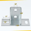 4 Pack Post Base for 1-5/8" Single Strut Channel, Ground