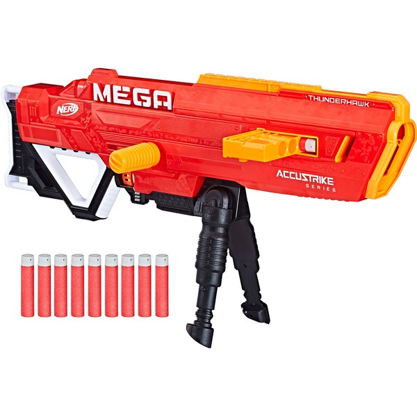 Nerf Thunderhawk AccuStrike Mega Toy Blaster - Longest Blaster -
