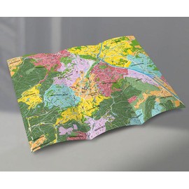 PuzzleMap Stuttgart Puzzle City Map XXL 500 Pieces with Booklet & Folding Map 68 x 48 cm Motif Size Travel Guide Gift Souvenir