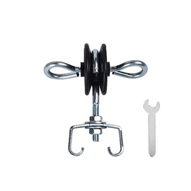 Farm Electric Fence T-Post Gate Handle Anchors Double Hook, galvanised Steel with Easy Screws, T-Post Insulators, Black (12)