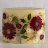 ROSY RINGS, CITRUS GARLAND LUXURY BOTANICAL CANDLE, 6.5" TALL, 200
