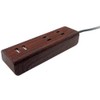 TOPLAND M4020-DW USB Power Strip, 2 Outlets, 2 USB Ports,