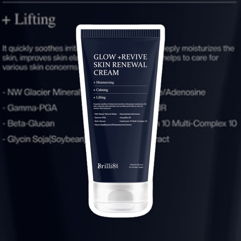 Brillieight Brilliant Glow Revive Skin Renewal Cream 130ml Moisture Jaseng