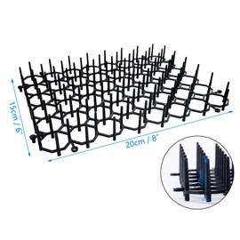 Auto-plaza Cat Dog Deterrent Scat Mat for Cats Dogs with Spikes, Repellent Indoor Furniture, Outdoor Garden Fence Animal Barrier Set (12)