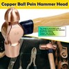 WEDO 2PCS Copper Ball Peen Hammer Set, 8 oz +