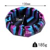 1 Silicone Geometric Ashtray - Black/Blue/Purple - Unbreakable Multipurpose Portable