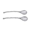 Mariposa Rope Handle Salad Servers, Silver