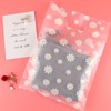 Siawadeky Handbag Daisy Pattern Transparent 50-Piece Set A4 Size Oblong