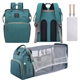 AFDLLDQM Diaper Bag Backpack, Multifunctional Baby Diaper Bag, Diaper Changing Station for Boys Girls, Large Capacity Travel Baby Bag for Mom Dad