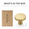 Ravinte 20 Pack Solid Single Hole Kitchen Round Cabinet Knobs