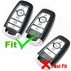 2Pcs Coolbestda 5 Buttons Key Fob Cover Skin Remote Case