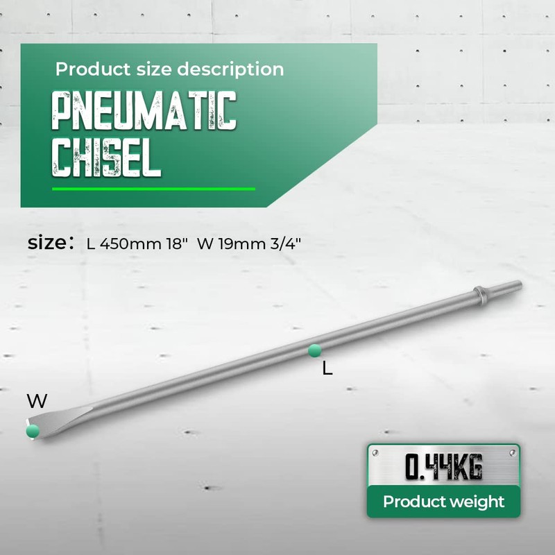 Monkey King Bar-Pneumatic Chisel 3/4" Width Long 18" - 0.401