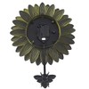 Wall Hanging Flower Clock with Analog Number Face - Sunflower
