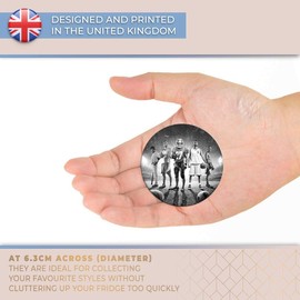 Destination Vinyl ltd Magnet for Refrigerator, Fridge BW - Sports Football Basketball Team Game for Office, Cabinet and Whiteboard, Magnetic Stickers, 43581