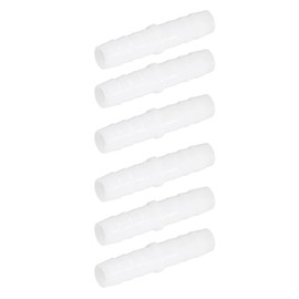 Pack of 10 Hose Connectors Straight Plastic Hose Nipple Hose Connection Equal Barbed Splicer Mender Joint Union Adapter for Hose Connection (12-12 mm Through)