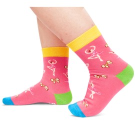 HAPPYPOP 10-12 Year Old Dance Recital Gifts For Girls - Ballet Socks For Girls, Dance Socks For Girls, Ballet Gifts Ballerina Gifts, Dance Socks For Dancers