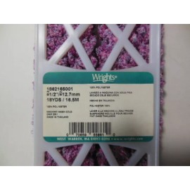 Wright's 3 yards Wright's Rick Rack, 100% Polyester, shades of pink and purple, NEW