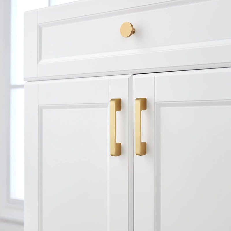 WEAVERBIRD Cabinet Knobs 96 mm Gold Cabinet Handles Drawer Pulls
