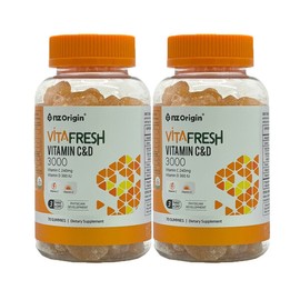 NJetOrigin 엔젯오리진 비타프레쉬 비타민 C  D 3000 3000mg x 70구미 2개 / 써클 NJet Origin VitaFresh Vitamin C D 3000 3000mg x 70 Gummies 2 Packs / Circle