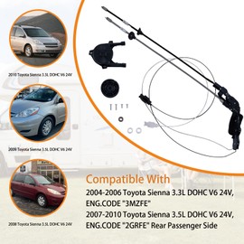 Right Passenger Power Sliding Sliding Door Cable 85620-08042 fits for Toyota Sienna 3.3L, 3.5L DOHC V6 24V 2004-2010 Spool Control Cable replace 924-550 69631-08030