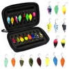 Zyiphor Set da 16 Cucchiaini Pesca per Trota, Esche Artificiali