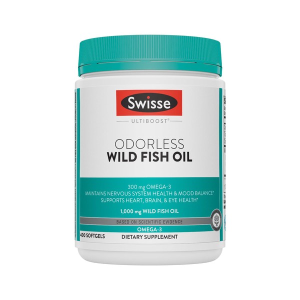 Swisse- Suplemento de aceite de pescado Omega 3 1000mg Salud